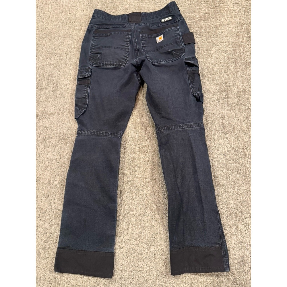 Carhartt Rugged Flex Steel Cargo Pants Size 30/32 Ripstop Double Knee (B1) - Picture 4 of 8